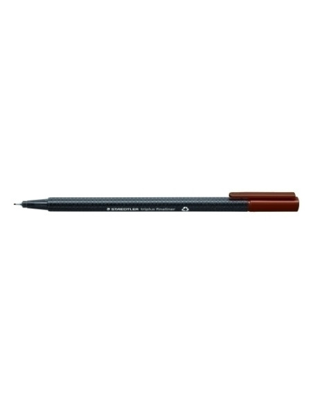 ROTULADOR FIBRA STAEDTLER  334 TRIPLUS FINELINER   PARDO VAN DYCK