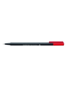 ROTULADOR FIBRA STAEDTLER  334 TRIPLUS FINELINER   ROJO