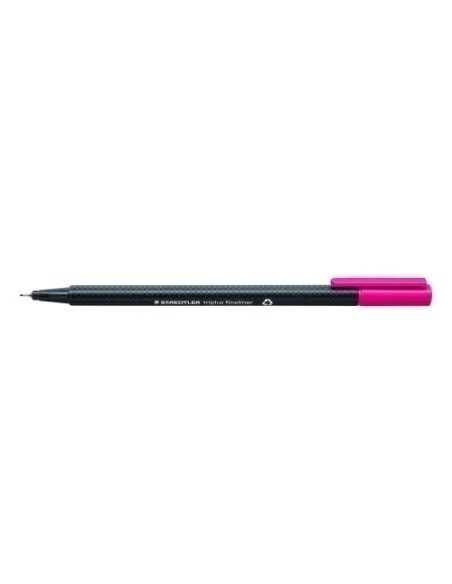 ROTULADOR FIBRA STAEDTLER  334 TRIPLUS FINELINER   ROJO BURDEOS