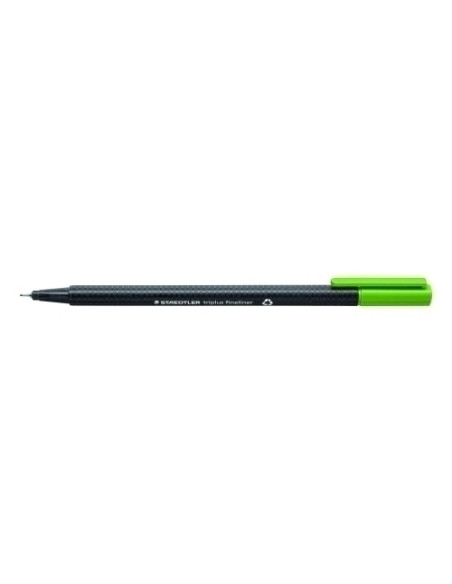 ROTULADOR FIBRA STAEDTLER  334 TRIPLUS FINELINER   VERDE CLARO