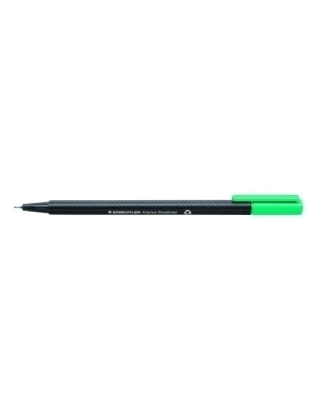 ROTULADOR FIBRA STAEDTLER  334 TRIPLUS FINELINER   VERDE ESMERALDA