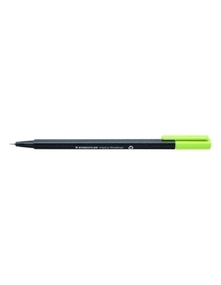 ROTULADOR FIBRA STAEDTLER  334 TRIPLUS FINELINER   VERDE LIMA