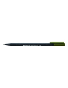 ROTULADOR FIBRA STAEDTLER  334 TRIPLUS FINELINER   VERDE OLIVA