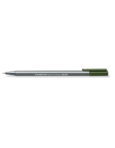 ROTULADOR FIBRA STAEDTLER  334 TRIPLUS FINELINER   VERDE OSCURO