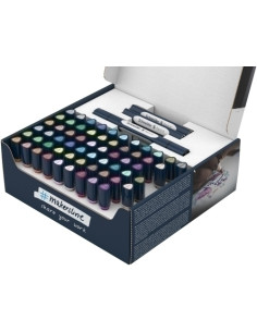 ROTULADOR FIBRA SCHNEIDER TWINMARKER PAINT-IT 040 SURT CAJA DE 72 PIEZAS