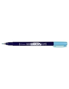 ROTULADOR TOMBOW CALIGRAFIA FUDENOSUKE PUNTA DURA AZUL NEON