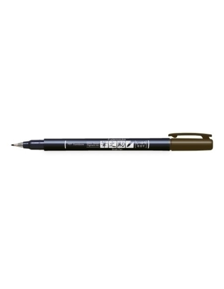 ROTULADOR TOMBOW CALIGRAFIA FUDENOSUKE PUNTA DURA MARRON