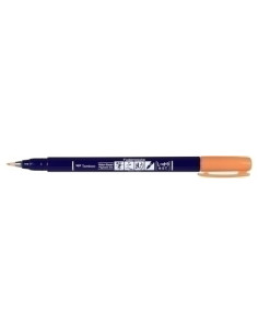 ROTULADOR TOMBOW CALIGRAFIA FUDENOSUKE PUNTA DURA NARANJA NEON