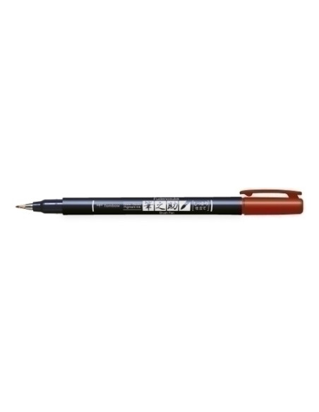 ROTULADOR TOMBOW CALIGRAFIA FUDENOSUKE PUNTA DURA ROJO