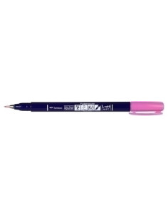 ROTULADOR TOMBOW CALIGRAFIA FUDENOSUKE PUNTA DURA ROSA NEON