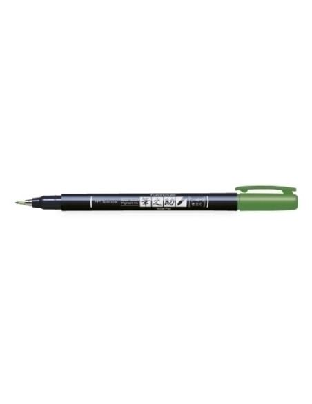 ROTULADOR TOMBOW CALIGRAFIA FUDENOSUKE PUNTA DURA VERDE