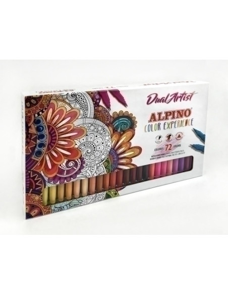 ROTULADOR FIBRA ALPINO COLOR EXPERIENCE DUAL ARTIST estuche de 72