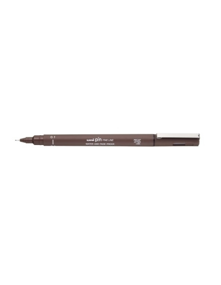 ROTULADOR CALIBRADO UNI-BALL PIN MANGA 01 mm SEPIA