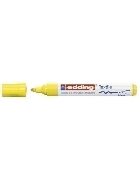 MARCADOR TEXTIL EDDING 4500  AMARILLO NEON
