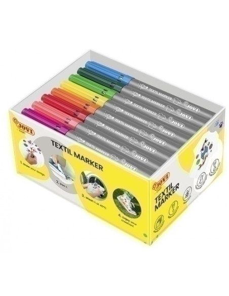 ROTULADOR  JOVI DECOR TEXTIL CAJA de 48