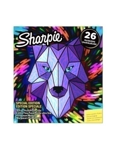 ROTULADOR PERMANENTE SHARPIE FINE&ULTRA FINE BIG PACK LOBO CAJA REGALO DE 26 20x FINE SURTIDO  6x ULTRA FINE SURTIDO