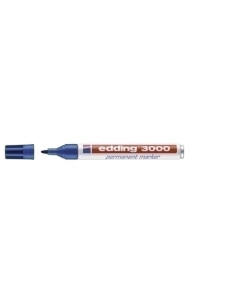 MARCADOR PERMANENTE EDDING 3000 CONICO  AZUL