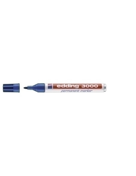 MARCADOR PERMANENTE EDDING 3000 CONICO  AZUL