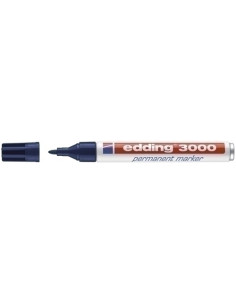 MARCADOR PERMANENTE EDDING 3000 CONICO  AZUL ACERO