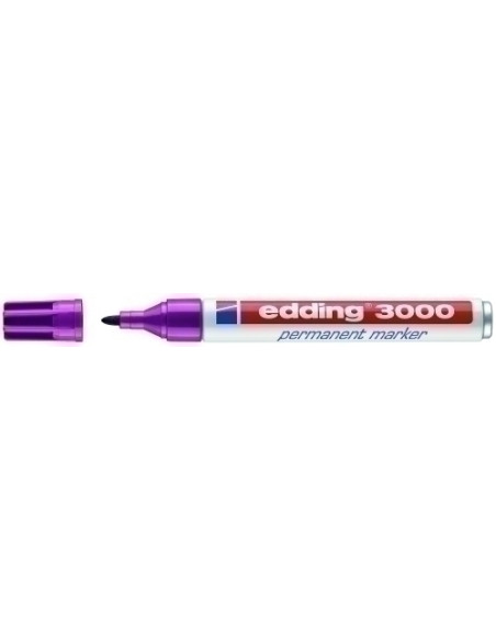 MARCADOR PERMANENTE EDDING 3000 CONICO  MAGENTA