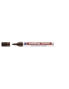 MARCADOR PERMANENTE EDDING 3000 CONICO  MARRON OSCURO