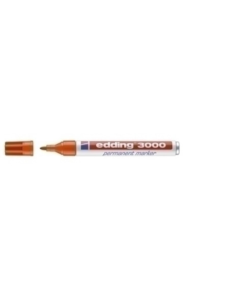 MARCADOR PERMANENTE EDDING 3000 CONICO  NARANJA