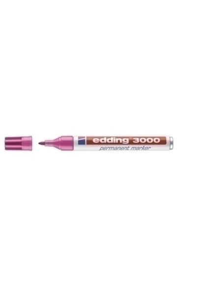 MARCADOR PERMANENTE EDDING 3000 CONICO  ROSA