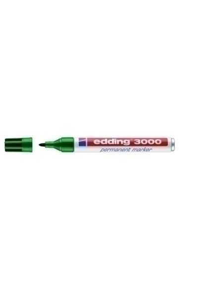 MARCADOR PERMANENTE EDDING 3000 CONICO  VERDE