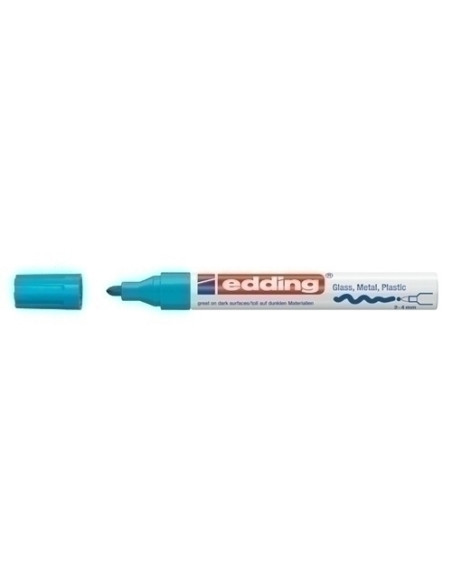 MARCADOR TOPACA PERM EDDING  750 CONICO AZUL CLARO