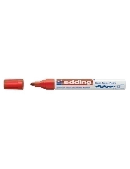 MARCADOR TOPACA PERM EDDING  750 CONICO ROJO