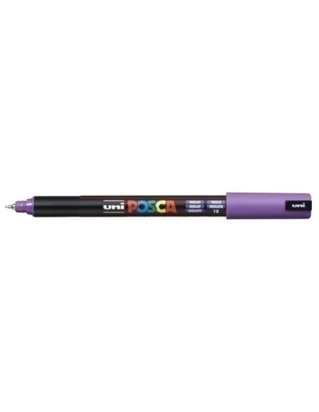 POSCA MARCADOR  PC-1MR NO PERMANENTE PUNTA EXTRAFINA 07MM VIOLETA