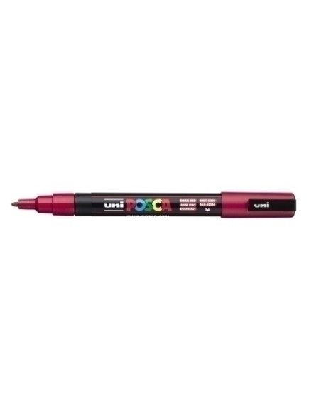 MARCADOR TOPACA NO PERM UNI POSCA  09 PC-3M  ROJO OSCURO
