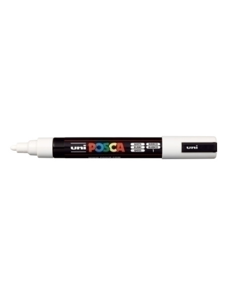 MARCADOR TOPACA NO PERM UNI POSCA  18 PC-5M  BLANCO