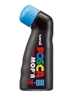 POSCA MARCADOR  MOP´R PC-22 NO PERMANENTE PUNTA REDONDEADA GOMAESPUMA 3-19 MM AZUL CLARO