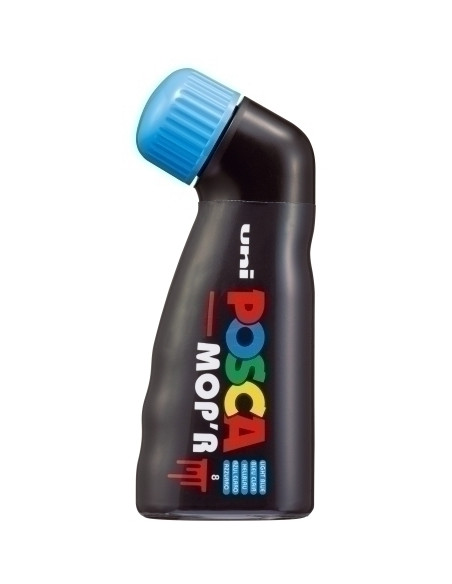 POSCA MARCADOR  MOP´R PC-22 NO PERMANENTE PUNTA REDONDEADA GOMAESPUMA 3-19 MM AZUL CLARO