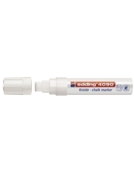 MARCADOR TIZA LIQUIDA EDDING 4090 BISELADO  BLANCO