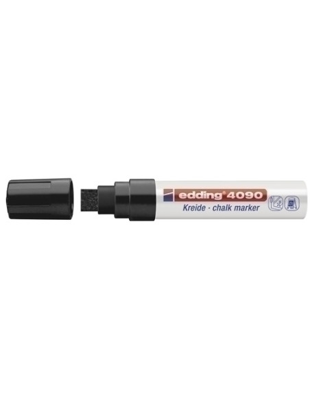 MARCADOR TIZA LIQUIDA EDDING 4090 BISELADO  NEGRO