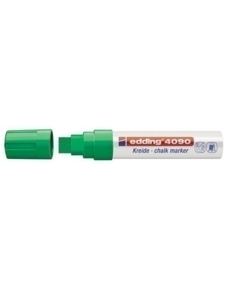 MARCADOR TIZA LIQUIDA EDDING 4090 BISELADO  VERDE