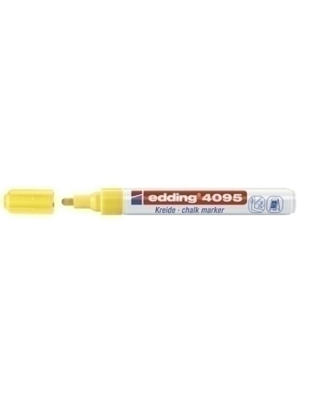 MARCADOR TIZA LIQUIDA EDDING 4095 CONICO AMARILLO NEON