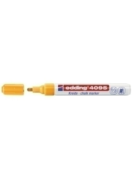 MARCADOR TIZA LIQUIDA EDDING 4095 CONICO NARANJA NEON