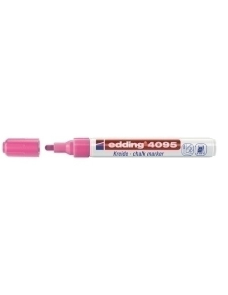 MARCADOR TIZA LIQUIDA EDDING 4095 CONICO ROSA NEON