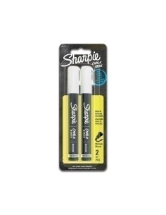 MARCADOR TIZA LIQUIDA SHARPIE CHALK MARKER BLANCO BLISTER de 2
