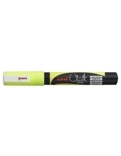 MARCADOR TIZA LIQUIDA UNI-BALL CHALK MARKER PWE-3MS 07 mm AMARILLO
