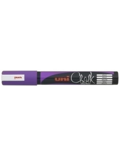 MARCADOR TIZA LIQUIDA UNI-BALL CHALK MARKER PWE-5M 18-25 mm VIOLETA