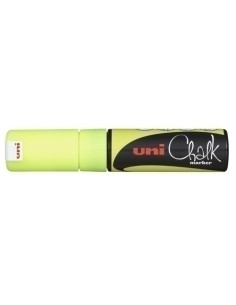MARCADOR TIZA LIQUIDA UNI-BALL CHALK MARKER PWE-8K 80 mm AMARILLO
