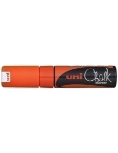 MARCADOR TIZA LIQUIDA UNI-BALL CHALK MARKER PWE-8K 80 mm NARANJA