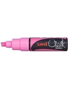 MARCADOR TIZA LIQUIDA UNI-BALL CHALK MARKER PWE-8K 80 mm ROSA