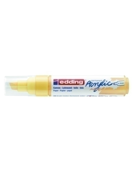 MARCADOR ACRYLIC EDDING 5000 BISELADO 5-10 mm AMARILLO PASTEL