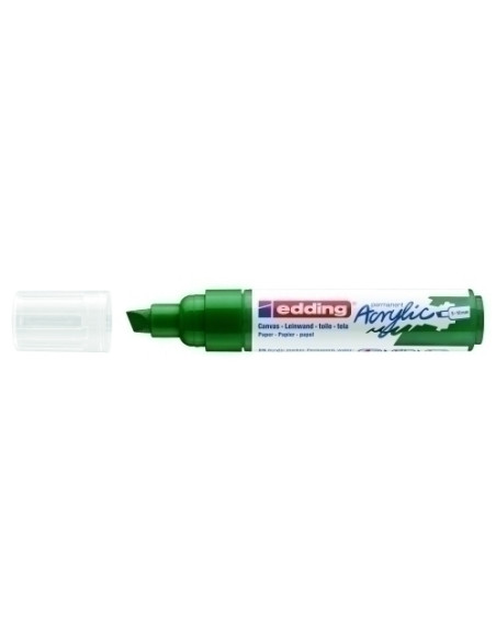 MARCADOR ACRYLIC EDDING 5000 BISELADO 5-10 mm VERDE MUSGO