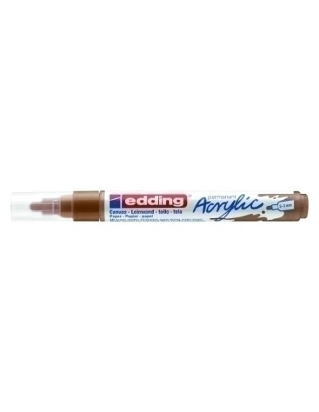 MARCADOR ACRYLIC EDDING 5100 CONICO 2-3 mm AVELLANA